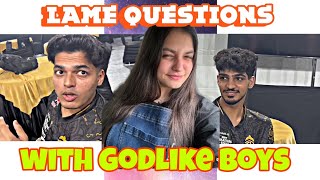 Godl answers lame questions 🤣 | Ishu playz with Jonathan and Zgod