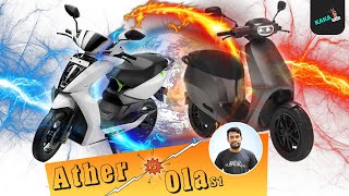 Ola S1 Pro VS Ather 450x Scooter Review | Ola VS Ather Speed Test | Kaka Talks