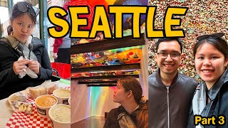 SEATTLE VLOG (pt.3): Gum Wall, Great Wheel, Pike Place Market, Chihuly, Amazon Fresh, Capitol Hill