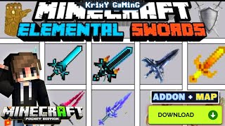 DOWNLOAD ELEMENTAL SWORDS MOD FOR MINECRAFT PE 1.19 | OP SWORDS MCPE | 2022 !