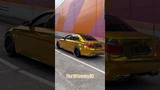 Gold Chrome BMW M5 E60 w/ Eisemann Exhaust - V10 Sound 🔥 #shorts #automobile #rich #youtubeshorts