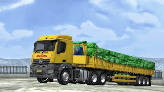 Mod Bussid Truck Mercy Actros Trailer Dropside - Bus Simulator Indonesia