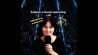 AI tworzy zadania maturalne !!!