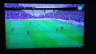 goal suarez 2:1 fc barcelona - atletico madrid