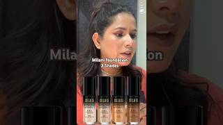 ✅ Milani Foundation 3 shades for your makeup vanity #milanifoundation #makeupartists #makeupvanity