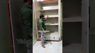 Master bedroom wardrobe design 🔥 with dressing mirror￼ #vishalfurniture ￼