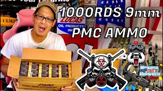 UNBOXING 1000 ROUND CASE OF PMC BRONZE 9mm LUGER BRASS AMMO AMMUNITION BEFORE NEW YORK STATE GUN LAW