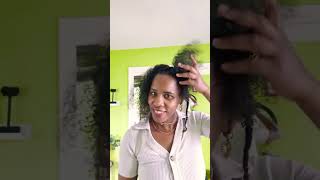 Simple protective hairstyle for naturalhair    #naturalhair #hairstyle #curlyhair #hair #shortvideo