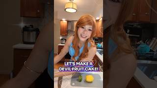 💜NAMI MAKES DEVIL FRUIT CAKE!🍇#onepiece #nami #luffy #animecake  #cake #devilfruit #fyp