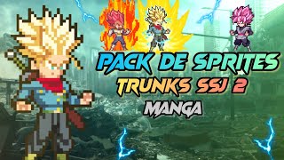 PACK DE SPRITES DE TRUNKS SSJ 2⚡(MANGA) SPRITES HD, CREADO POR MI