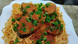 السباقيتي بالحوت spaghetti aux thon بنة و ريحة ماشاء الله