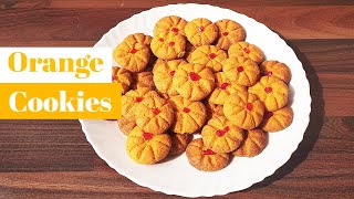 Homemade Orange Cookies Easy Recipe | Eggless Italian Orange Cookies