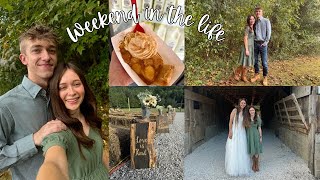 Weekend in my life: Cruze Farm, filming a wedding, brownie pie, after church date