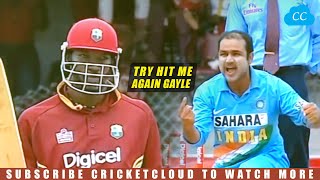 Sehwag's Swag Getting Dangerous Chris Gayle | INDvWI 2006 !!