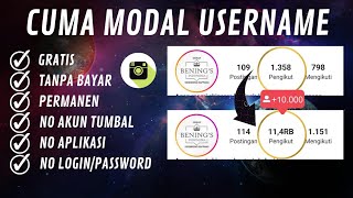 Klik ini! Langsung Masuk 100+ Followers Instagram Gratis Cara Menambah Followers Instagram Terbaru