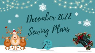 December 2022  Sewing Plans