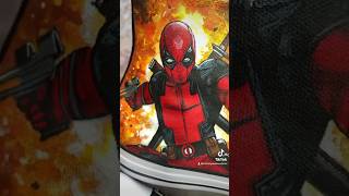 I made some Deadpool Converse! #deadpool #art #painting #angelusdirect #nsync #artwork #artist