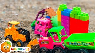 Rescue Garbage Truck and Speed Bumps | Toy Car Story | Aillion kids TOYS