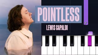 Lewis Capaldi - Pointless | Piano Tutorial w/ lyrics