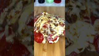 FLANK STEAK SALAMI PIZZA (my life is perfect) #shorts #steak #pizza