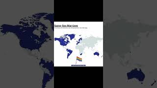 Map Where Sama Sex Marriage is legal #shorts #map #geography