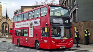 Full Journey on the Route 414 (2451 SK14SZC) Alexander Dennis E400 Hybrid Abellio London