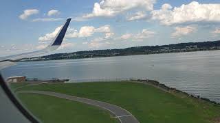 Delta A321 from Detroit arriving at Washington National Airport, 8-18-20