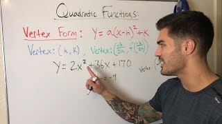 How to Convert a Quadratic to Vertex Form