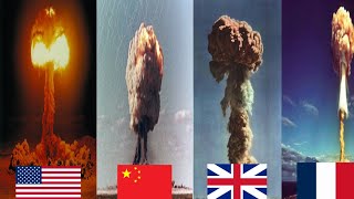 Footage of Countries Nuclear Tests