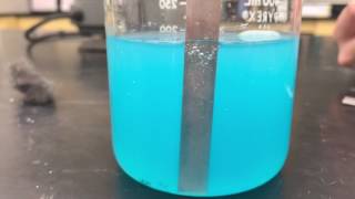 Copper (II) sulfate and zinc reactions