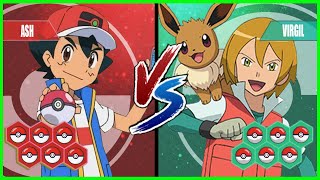 Pokemon Battle Pedia: Ash Vs Virgil