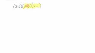 College Algebra - Section 3.3 - Video 5 - Multiplying Complex Numbers