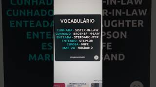 Vocabulário sobre FAMÍLIA em Inglês #shorts #ingles #aprendendoingles #inglesdeverdade #inglesbrasil