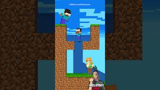 Take the water challenge- Poor Herobrine vs Alex #minecraftshorts #fyp