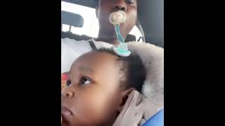 Zlatan ibile sucking is child’s dummy