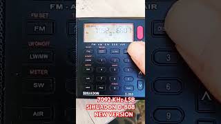 SIHUADON D-808 NEW VERSION and 7092 KHz LSB TEST