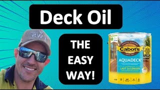 How to apply deck Oil the easy way - Cabot's Aquadeck