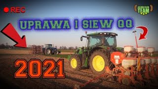 UPRAWA I SIEW QQRYDZY 2021|  JOHN DEERE 6115R + GASPARDO  & NEW HOLLAND T7.260