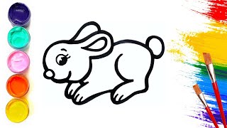 Hướng dẫn bé vẽ CON THỎ Phục Sinh cực đẹp | Easter Bunny Drawing and Coloring for Kids & Toddlers