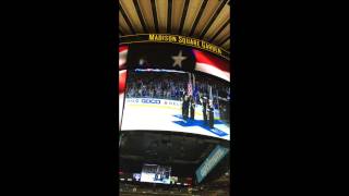 Elaine Caswell at MSG singing The National Anthem (edited version)