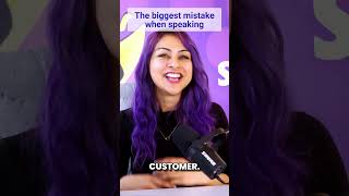 The biggest mistake when speaking