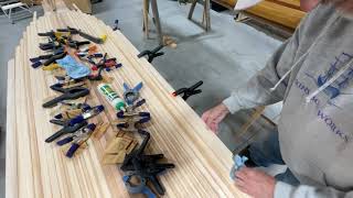 Build a Wooden Paddle Board  - Skinning the Bottom Complete Ep-6