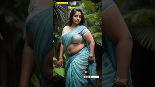 Plus-Size Indian Woman in Stylish Saree | Virtual Social Media Influencer | AI Model Lookbook