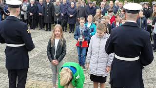 I część uroczystości związanej z 80 rocznicą zakończenia bohaterskiej obrony Helu ... 02.10.2019 r.