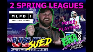 USFL IS SUED!  MLFB playing in 2022 & Players added to USFL Draft!