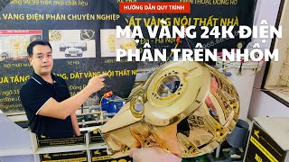 Hướng dẫn các bước mạ vàng 24k trên nhôm-mạ vàng trên nhôm như thế nào|Vina Gold Art