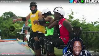 AMP SLIP N SLIDE BASKETBALL🤣 | BIGLARRY REACTION