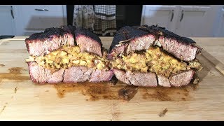 Double Chuck Roast Stuffed | how to bbq and smoke chuck roast