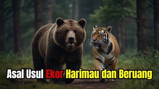 Asal Usul Ekor Harimau dan Beruang, Cerita Rakyat Lampung @sallybae66 #cerita #ceritarakyat