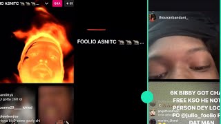 Julio Foolio opp AtkBig9 goes off on Instagram live